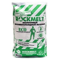 Rockmelt ECO пакет 20кг противогололедный материал двойного действия с мраморной крошкой